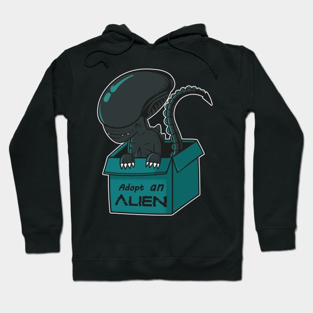 Adopt an alien Hoodie by PaperHead